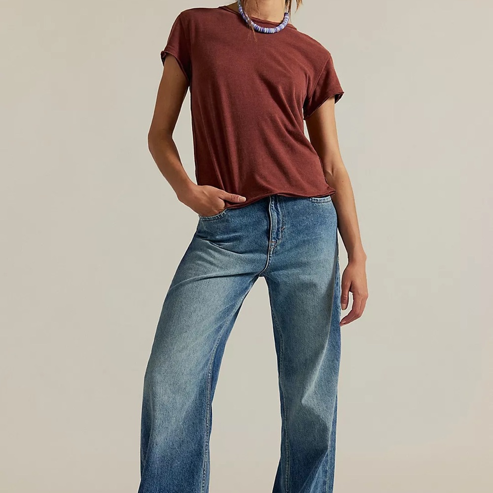 We The Free High Rise Blue Jeans